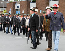 Vorparade des Bürgerschützenvereins Holsterhausen-Dorf